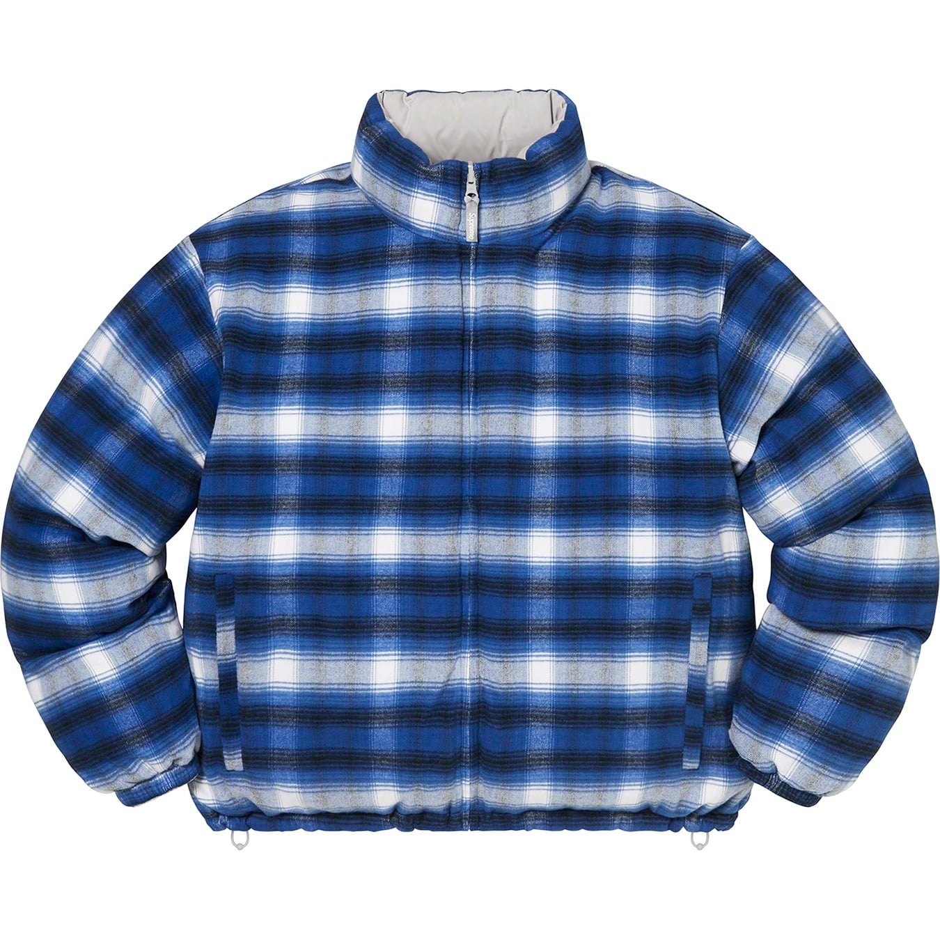 Flannel Reversible Puffer Jacket view 5